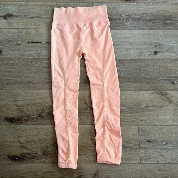 FP Movement By Free People Orange High-Rise 7/8 Length Leggings Sz M/L GUC - Picture 8 of 8